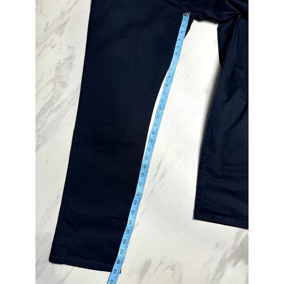 NWT PRIMARK NAVY BLUE MENS STRETCH SLIM CHINO PANTS 36" WAIST X 32" INSEAM - Picture 11 of 12